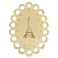 Eiffel Tower Hollow Thread Board Wooden Cross Stitch Tool