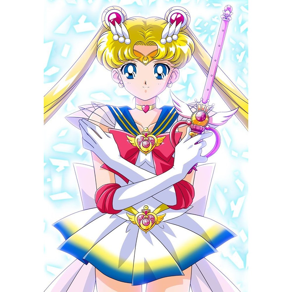 5D Diy Diamond Painting Kit Full Round Beads Sailor Moon
