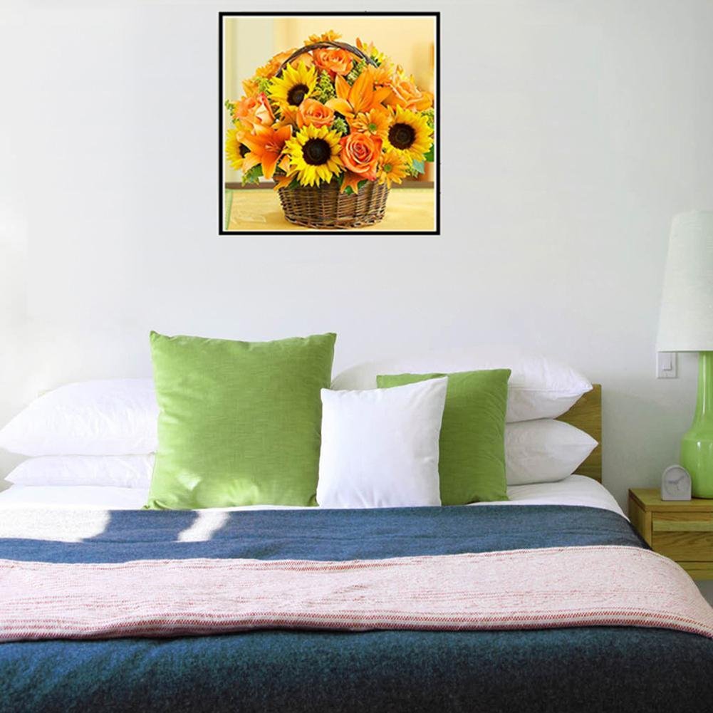 5D DIY Diamond Painting Kit - Partial Round - Sunflower