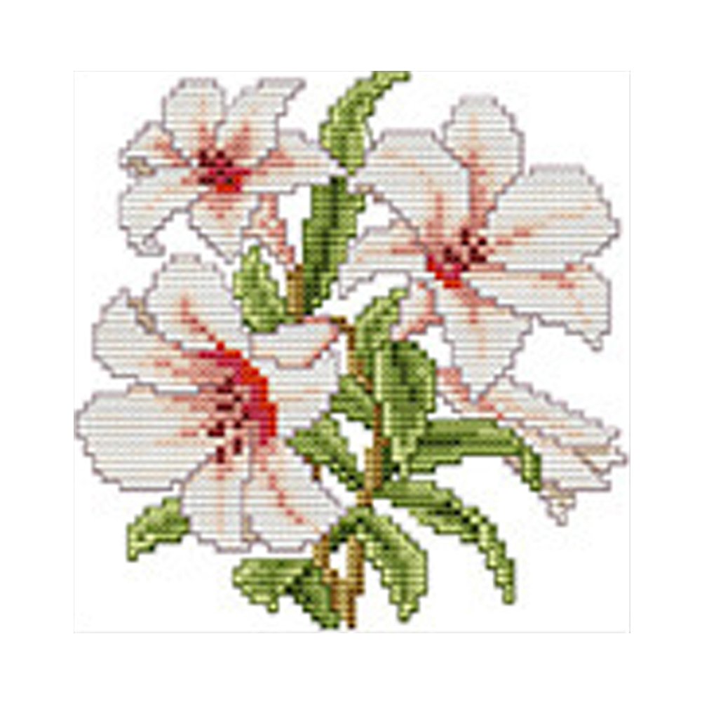 11ct Stamped Cross Stitch Flower Of Happiness(21*21cm)