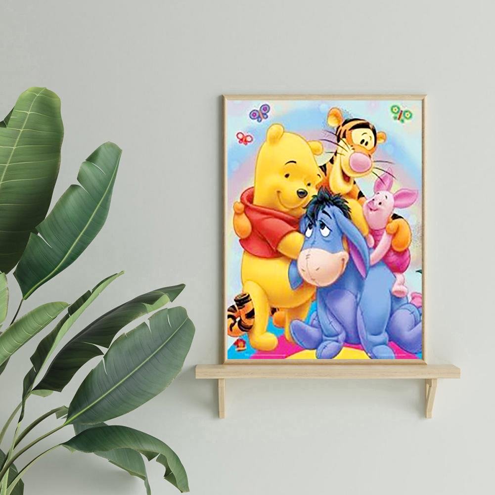 Winnie The Pooh And Friends Full Drill Beads Art Craft