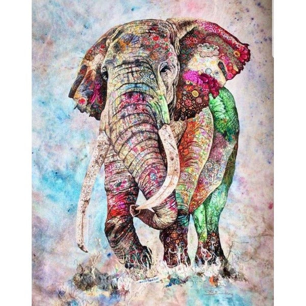 Paint By Number make a fantastic picture for your wall Color Elephant