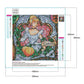 Cinderella Colorful Stained Glass DIY Diamond Art Canvas Size