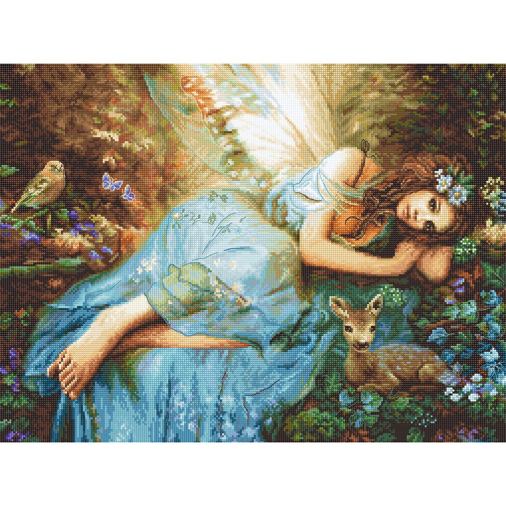 11ct Stamped Cross Stitch Fairy (50*40cm)