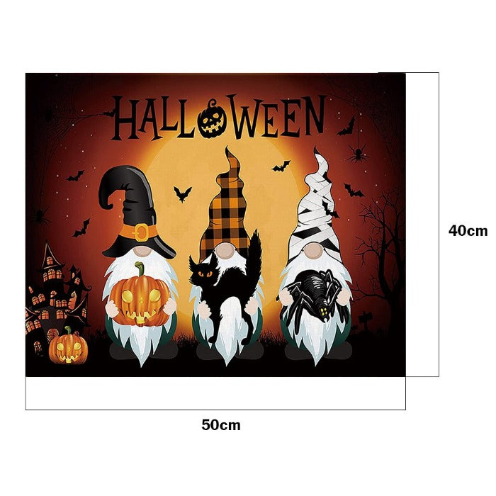 Halloween Gnome Hand Painted Canvas Picture Room Decoration