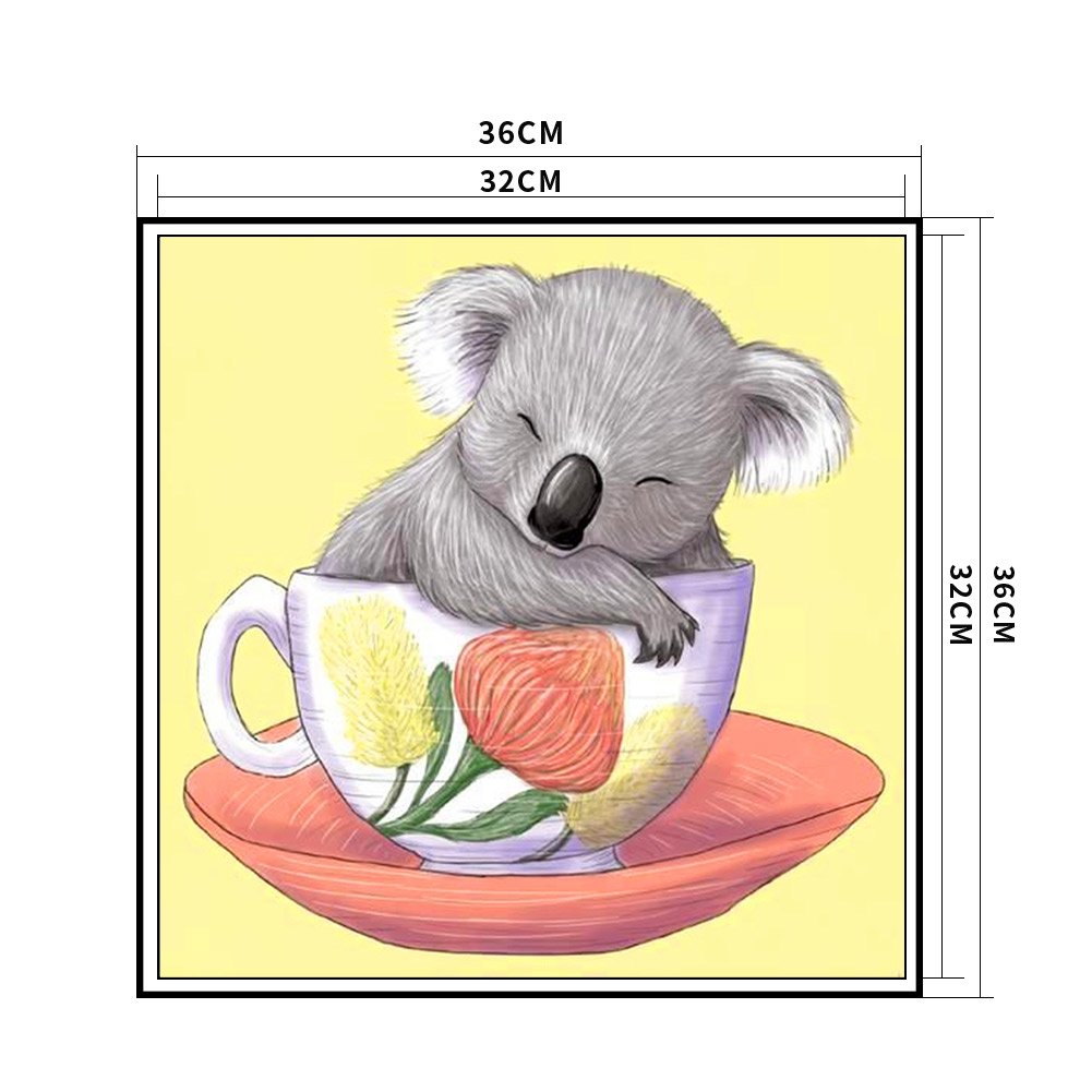 Punto de Cruz Estampado 11ct - Koala(36*36cm)