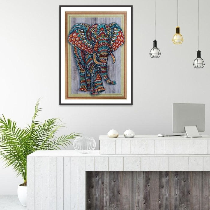 Elephant 5D Crystal Rhinestone Diamond Painting (Part Drill) 
