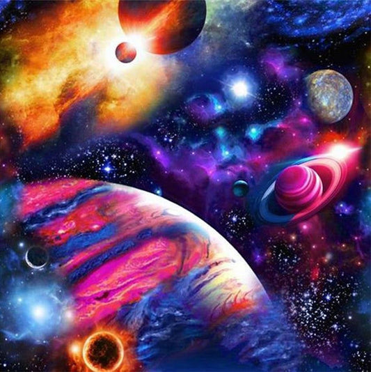 Diamond Painting - Full Round - Colorful Universe