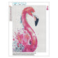 Kit de pintura de diamante DIY 5D - Redondo completo - Flamingo