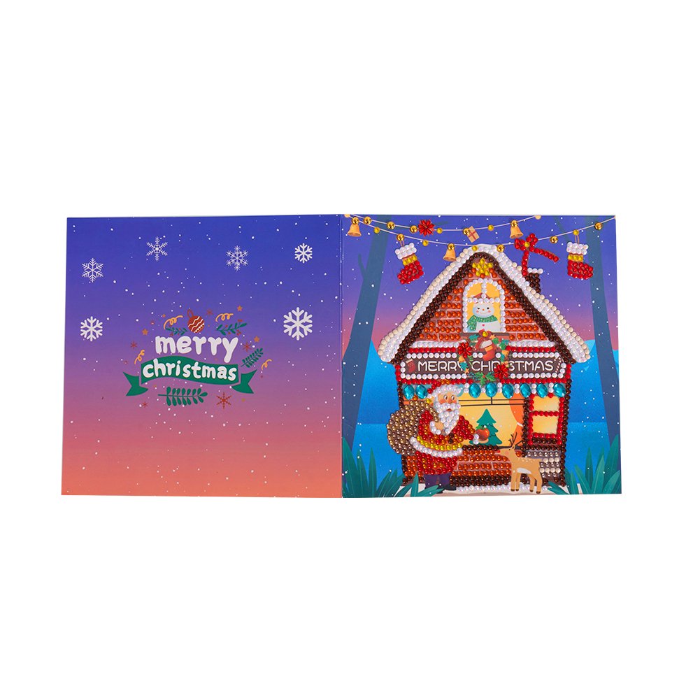 Gift Time DIY Diamond Painting Holiday Greeting Card