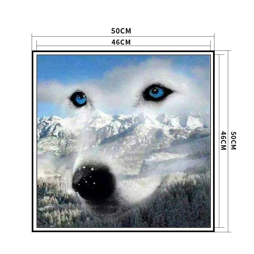 11ct Stamped Cross Stitch - Wolf(50*50cm) D
