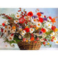 Painting By Numbers Kit Oil Painting Home Wall Craft Basket Flower 