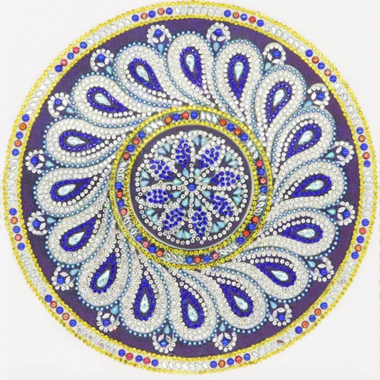 Diamond Painting - Crystal Rhinestone - Mandala Flower Include Diamond Drawing Tool