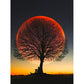 Creative tree in sunset diamond painting art