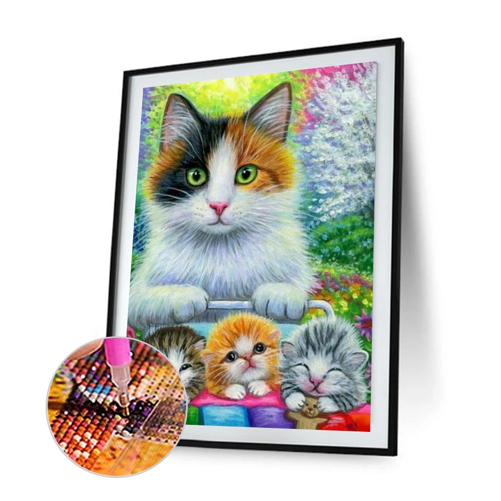 Diamond Painting - Full Round - Cats Animal
