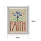 14ct Stamped Cross Stitch - Faith Purple Flower (26*18cm)