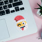 Kit de adesivos de pintura diamante broca redonda 18pcs faça você mesmo Natal emoji