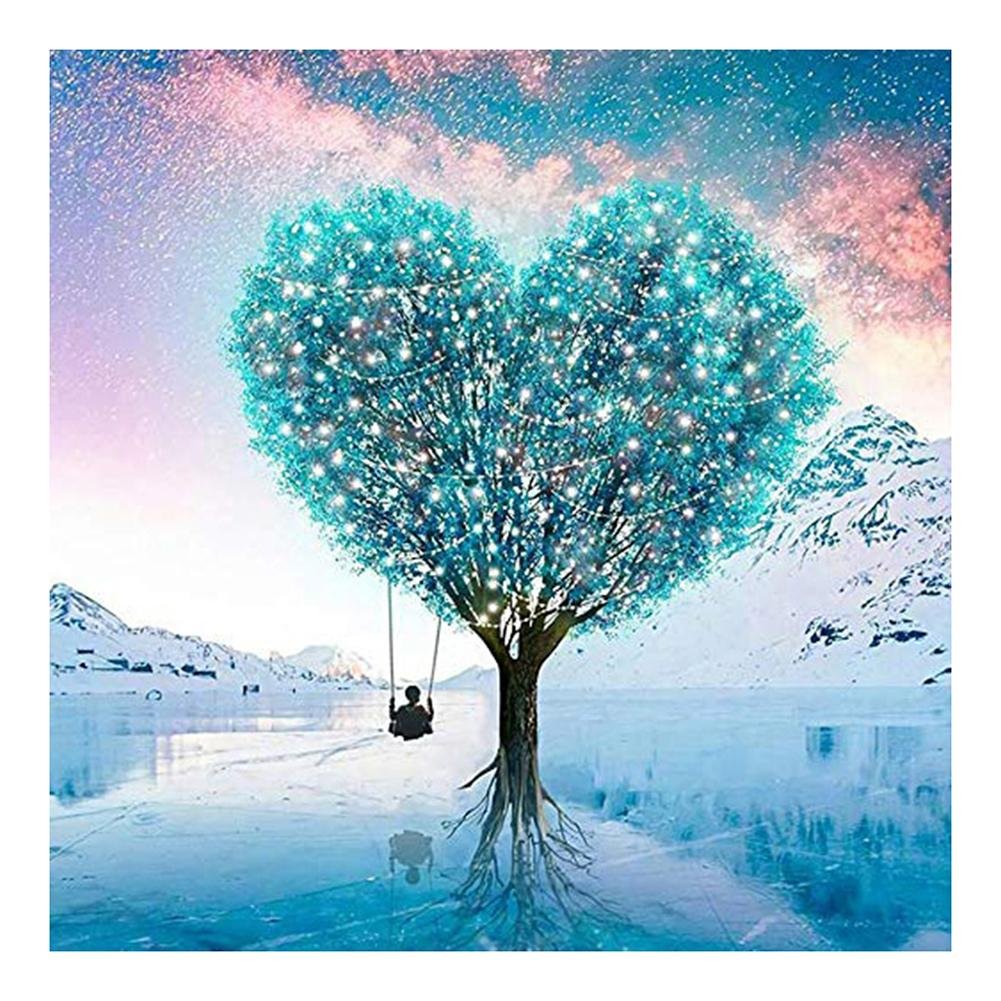 5D DIY Diamond Painting Kit - Full Round - Love Tree