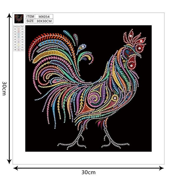Special Shaped DIY Diamond Painting - Crystal Rhinestone - Rooster