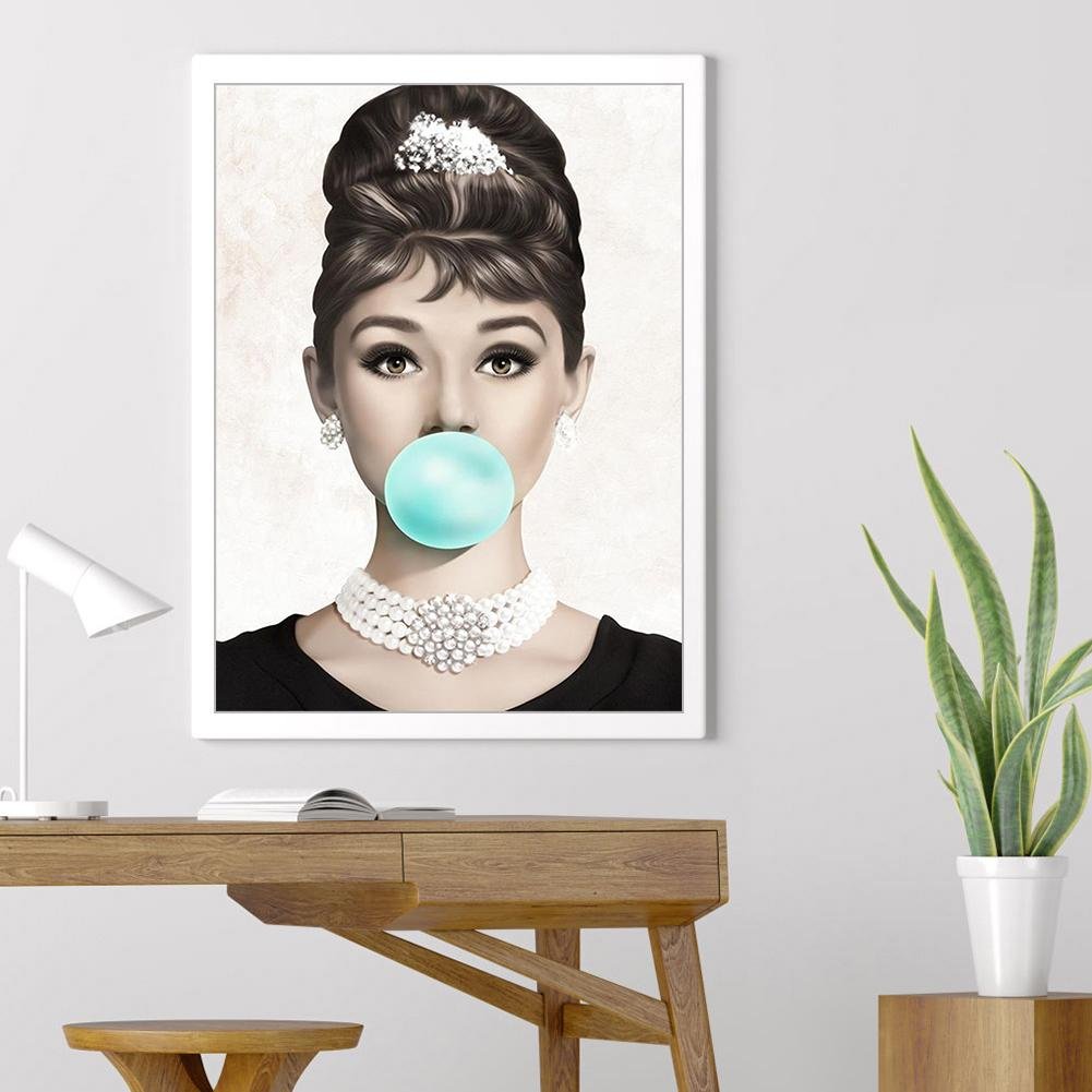 Diamond Painting - Full Round - Audrey Hepburn