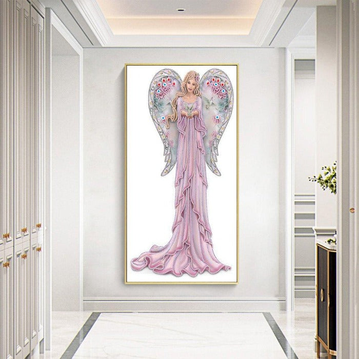 Noble Lady Rhinestone Drawing Picture DIY Special Shaped Diamond Painting