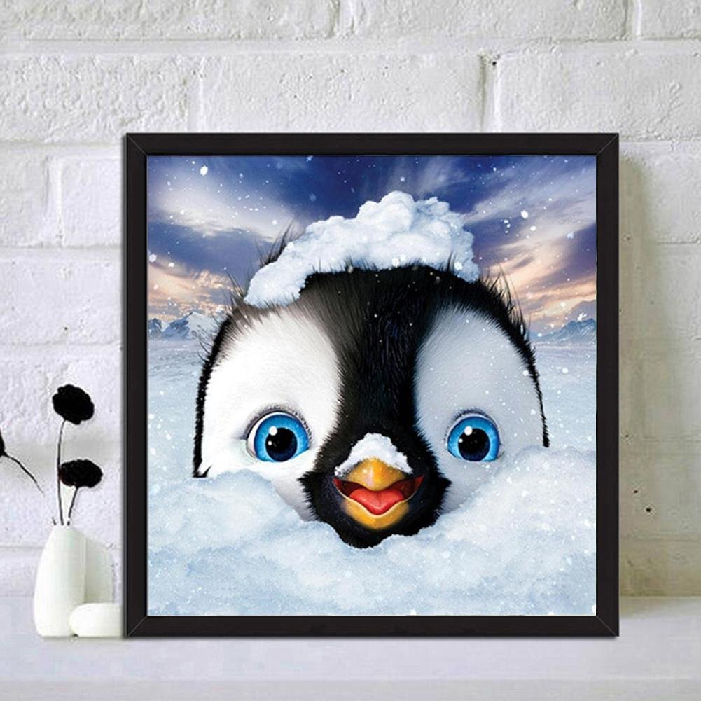 Diamond Painting - Full Round - Snow Penguin