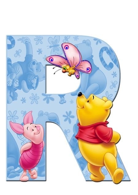 Diamond Paintings Art Full Square Drill Letter R Winnie The Pooh