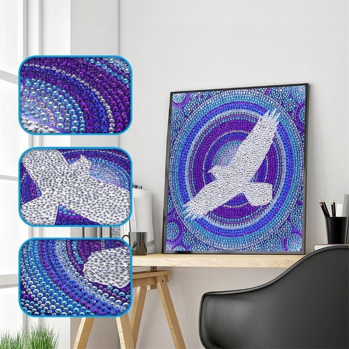Full Drill Special Shaped Rhinestones Diamond Painting Flying Eagle