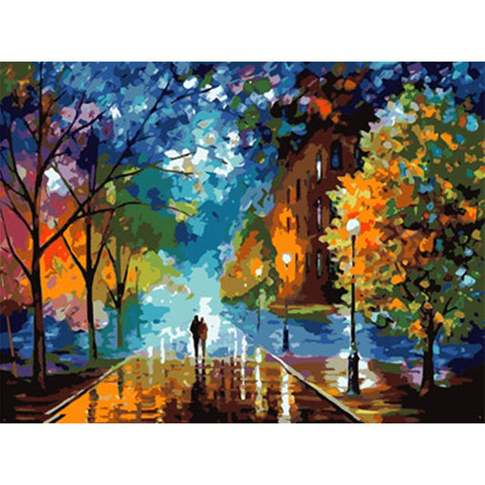 Street Stroll Acrylic Painting By Number (40*30cm)