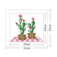 14ct Stamped Cross Stitch - Potted Cactus  (31*27cm)