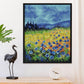 14ct Stamped Cross Stitch - Colorful Mountain Flower(30*26cm)