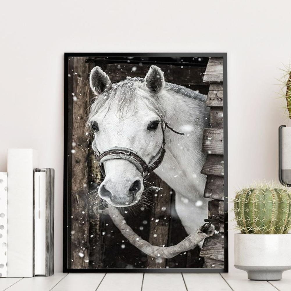 Pintura de diamantes - Ronda completa - Caballo H