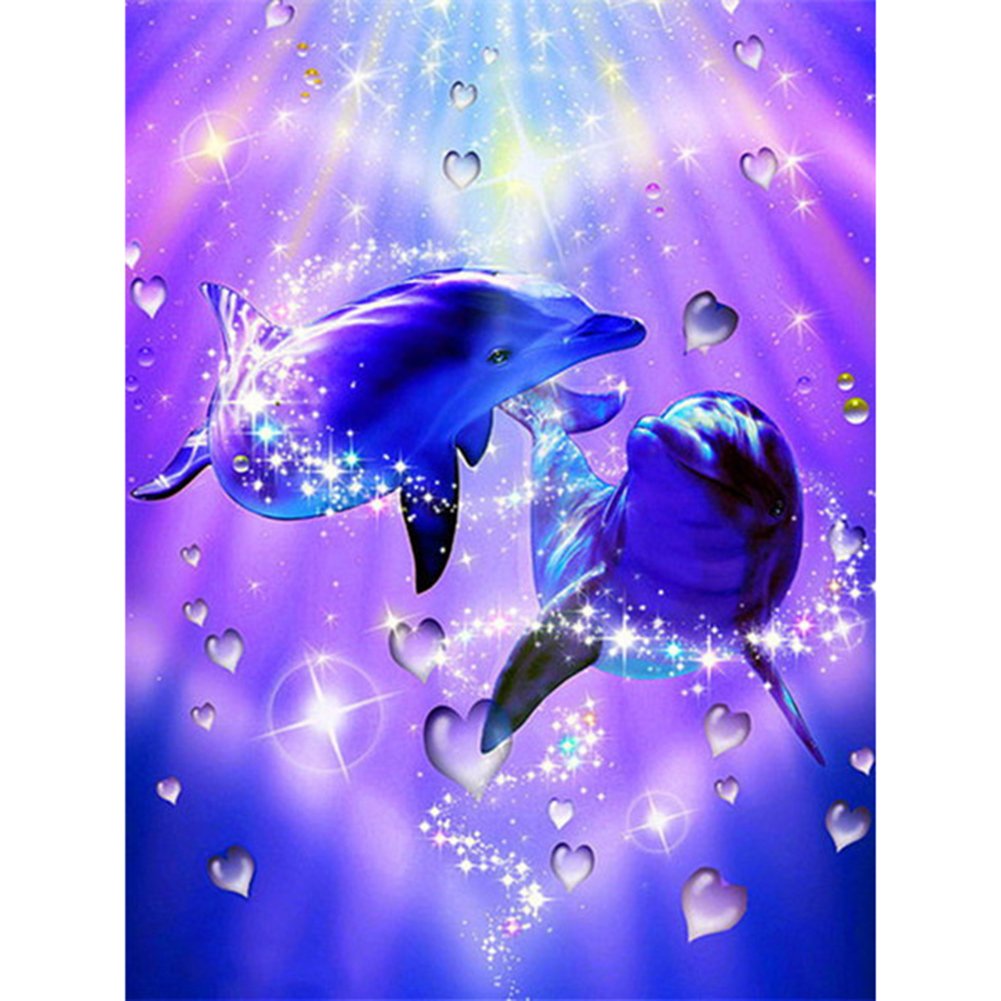 Dolphin couple Diamond Painting
