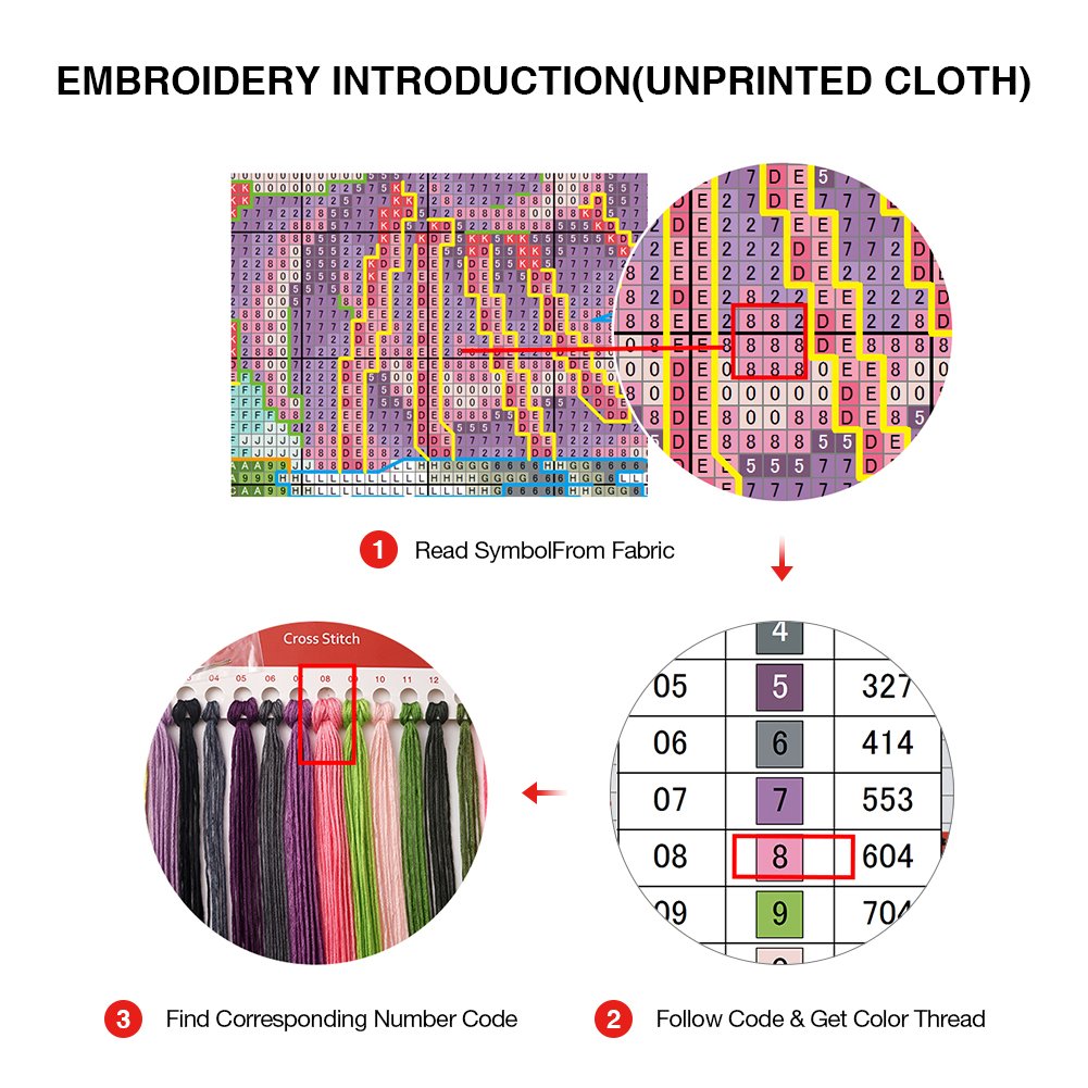 embroidery introduction ( unprinted cloth ) 