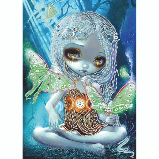 Doll with Big Eyes Crystal Rhinestone Diamond Painting