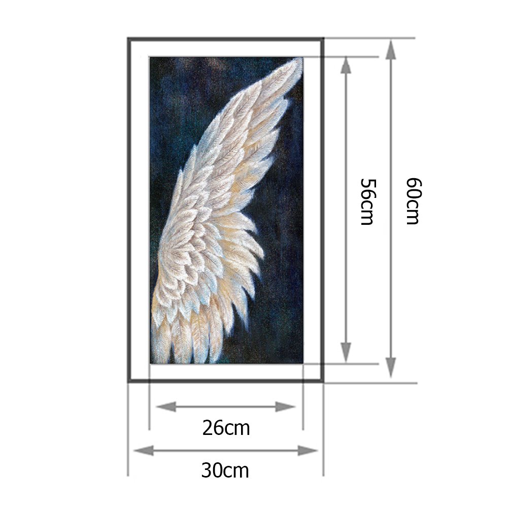 11CT Stamped Cross Stitch Angel with Wings(30*60CM)