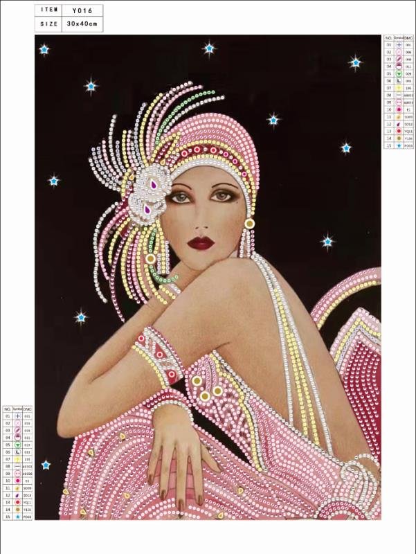  Fashion Lady Crystal Rhinestone Diamond Painting