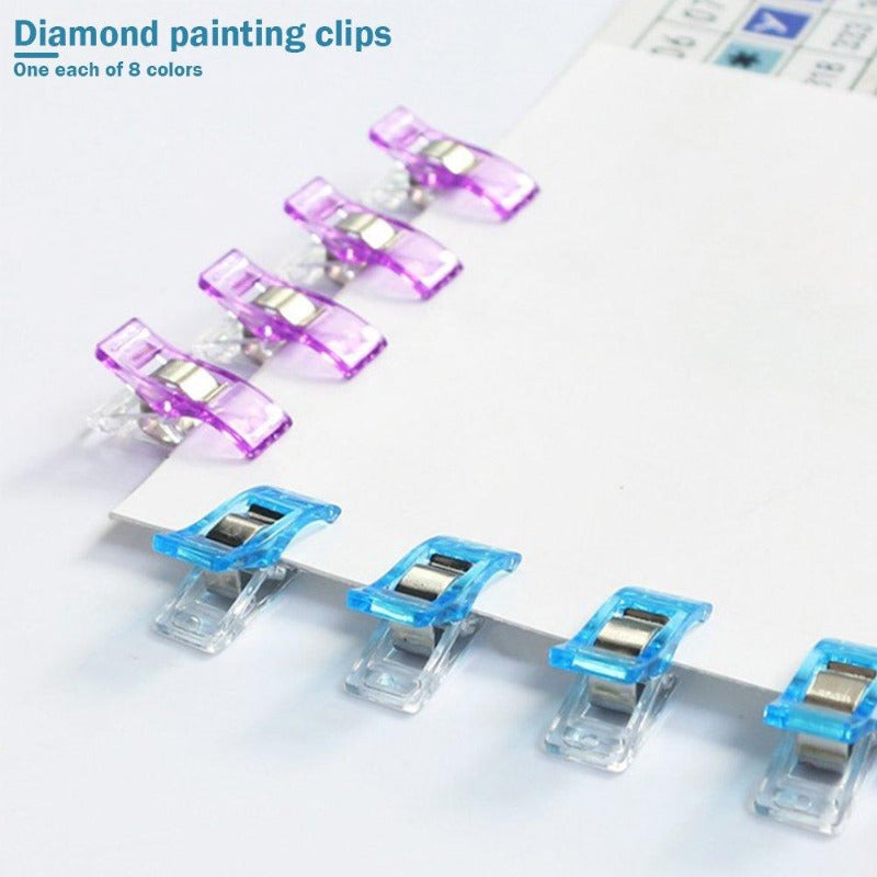 8pcs 5D Diamond Painting Patchwork Garment Clip