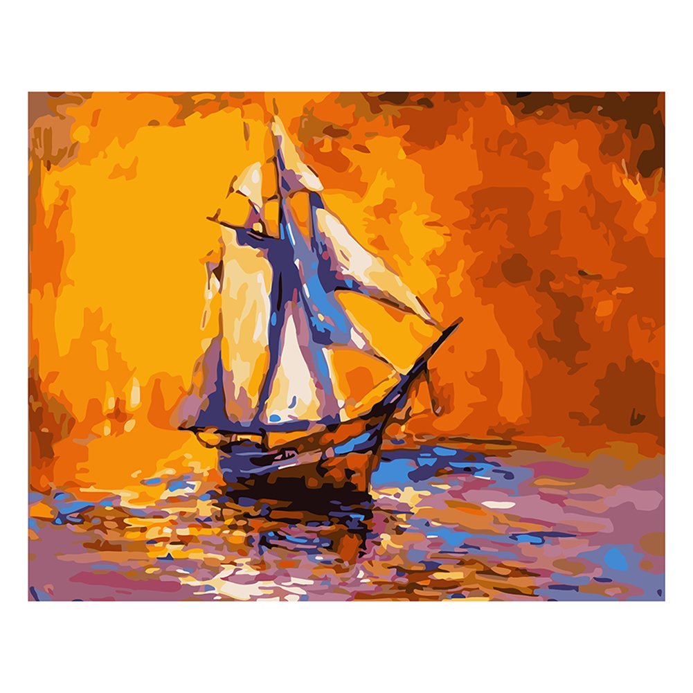 Paint By Number Oil Painting Sailing Boat (40*50cm)