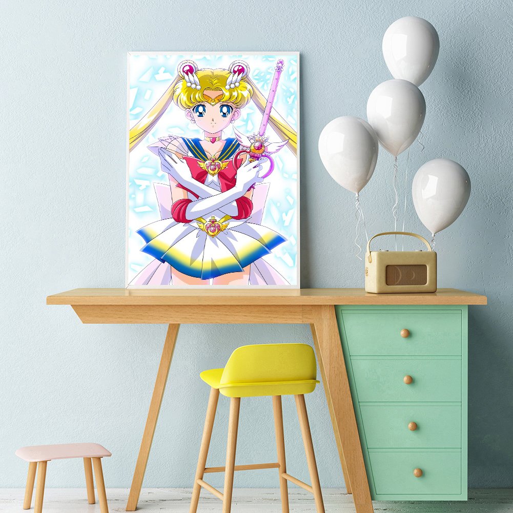 Pintura de diamantes - Ronda completa - Sailor Moon