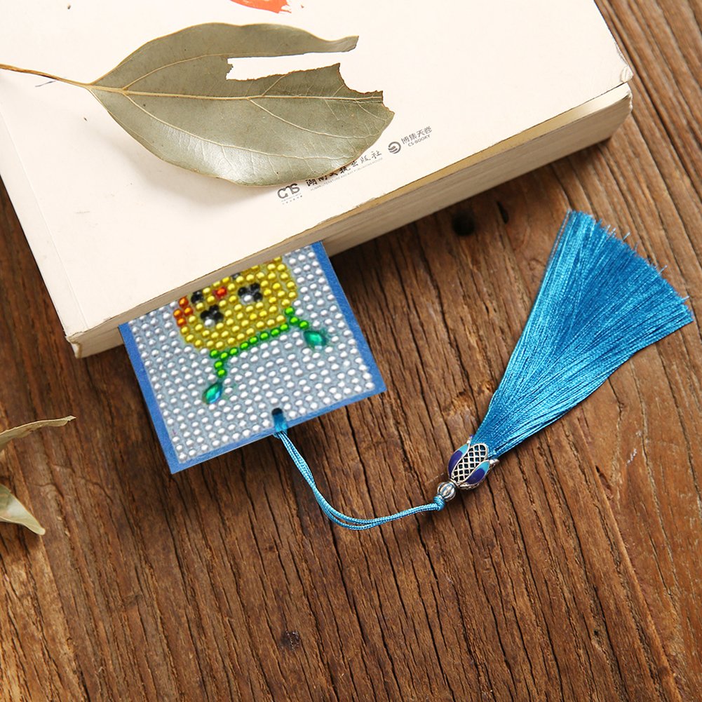 DIY Diamond Painting Bookmark with Tassel Bug