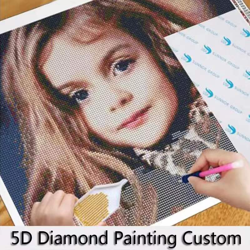 5D Photo Custom Diamond Painting Kit Full Drill 