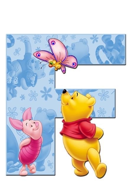 Diamond Painting - Full Round Drill - Letter Winnie The Pooh B