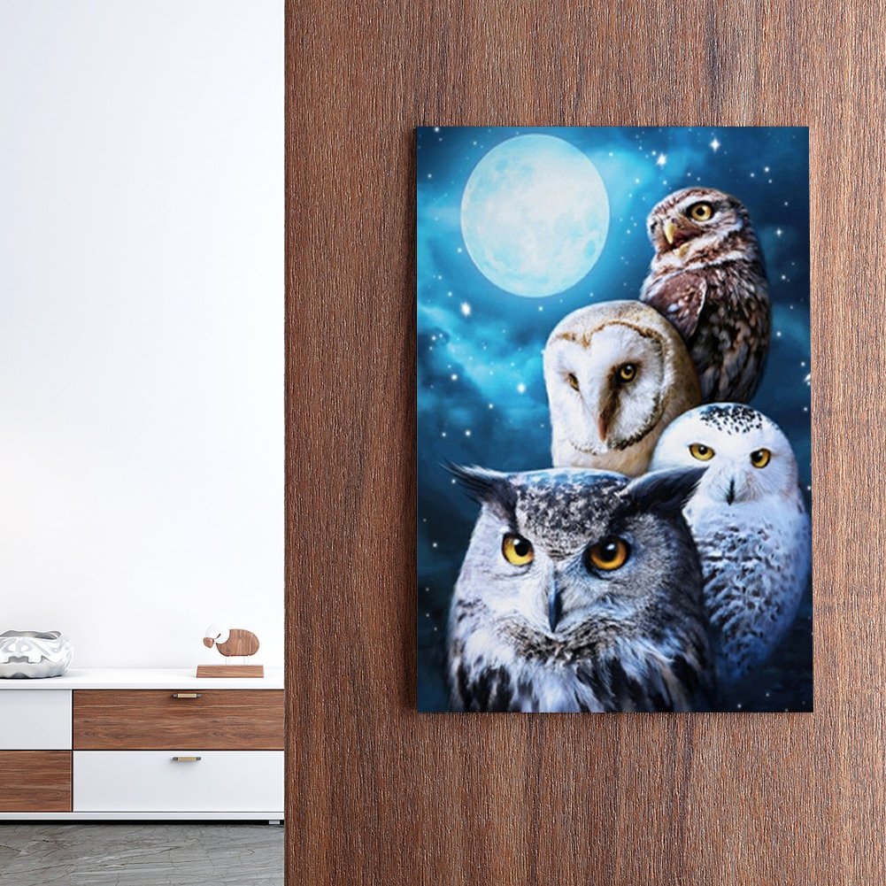 Diamond Painting - Full Round - Owl 5