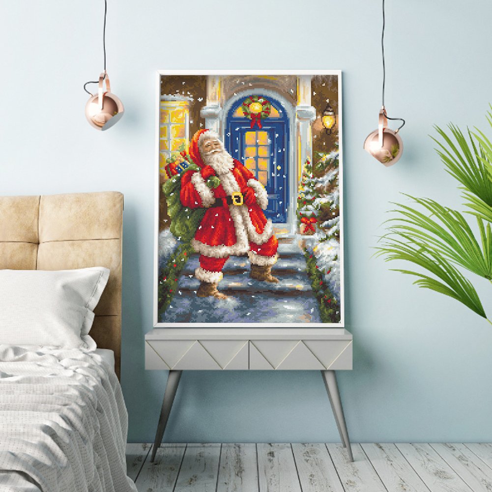 Punto de Cruz Estampado 11ct - Papa Noel (40*56cm)