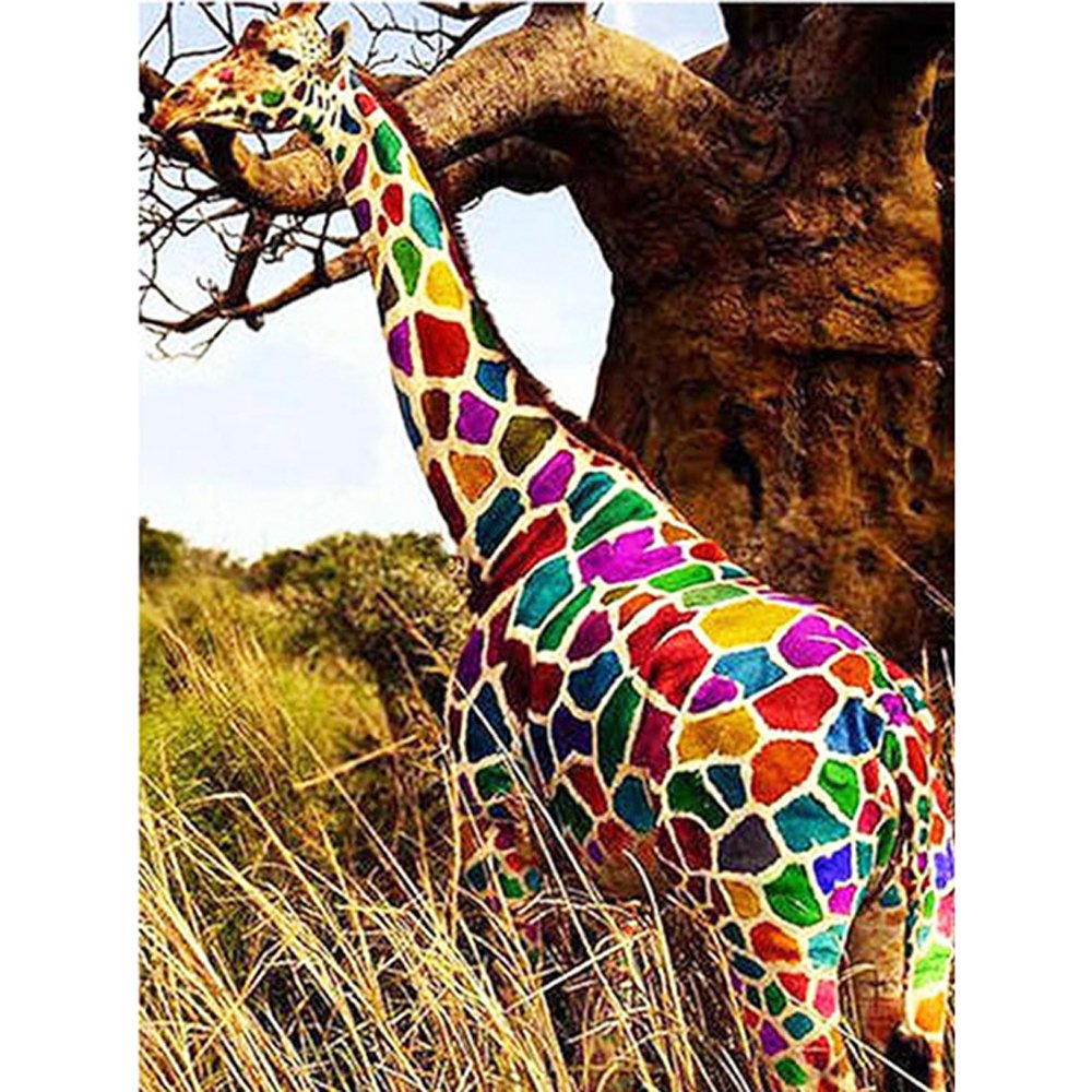 Colorful giraffe Diamond Painting Kit