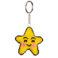Stamped Beads Cross Stitch Keychain Cute Star 