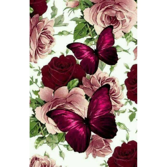 Butterfly Rose 5D Diamond Painting Kits