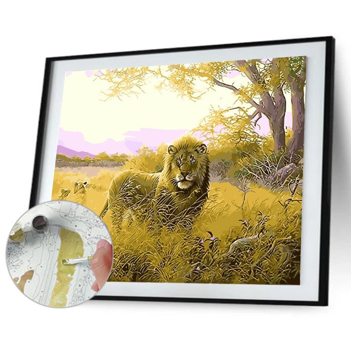 Paint By Number Oil Painting Big Lion (40*50cm)