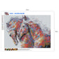 Diamond Painting - Full Round - Colorful Horse B